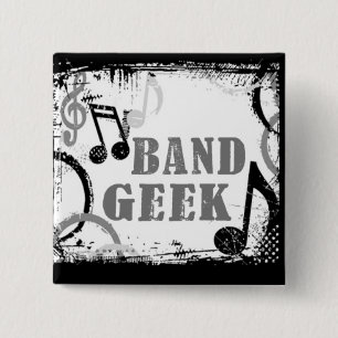 Bóton Quadrado 5.08cm Pin do geek da banda
