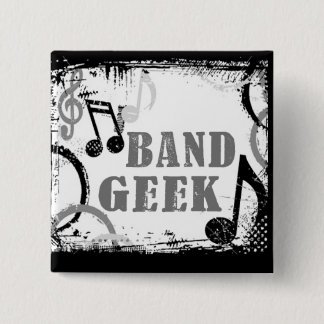 Bóton Quadrado 5.08cm Pin do geek da banda