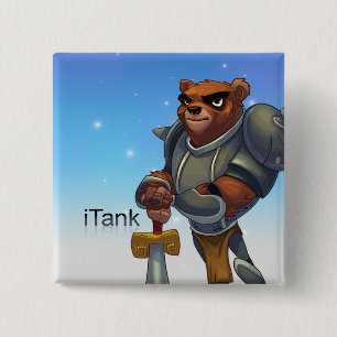Bóton Quadrado 5.08cm Pin do iTank das legendas do bolso