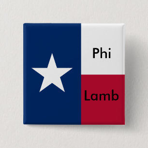 Bóton Quadrado 5.08cm Pin do Lambda TX da phi do Sigma