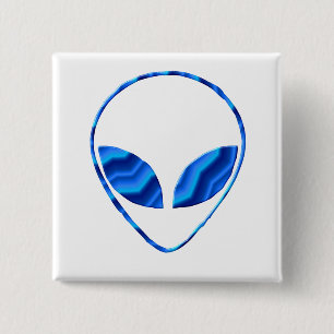 Bóton Quadrado 5.08cm Pin estrangeiro do quadrado de Roswell