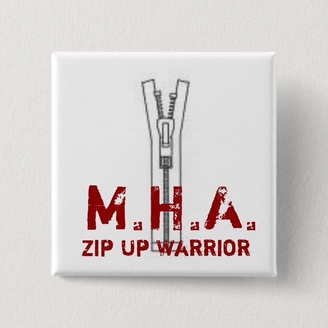 Bóton Quadrado 5.08cm Pin marrom do quadrado do exército do Hoodie (Frente)