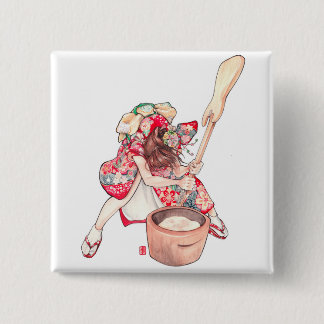 Bóton Quadrado 5.08cm "Pin original de chamada da divisão da Erica de