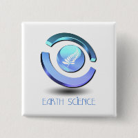 Pin quadrado das ciências da terra