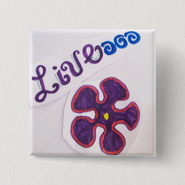 Bóton Quadrado 5.08cm Pin vivo (Frente)