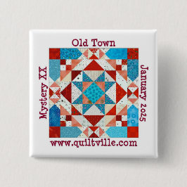 Bóton Quadrado 5.08cm Pinback button for Old Town Mystery
