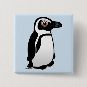 Bóton Quadrado 5.08cm Pinguim africano