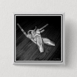 Bóton Quadrado 5.08cm 'Pino da Praça dos Calçados Toe (B&W)