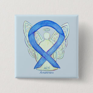 Bóton Quadrado 5.08cm Pino de Arte Personalizado da Fita de Sensibilizaç