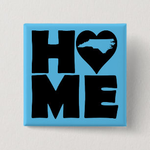 Bóton Quadrado 5.08cm Pino de Crachá do Botão do Estado do Coração do No