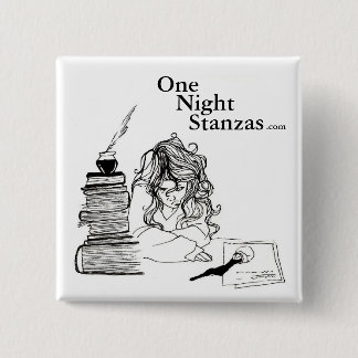 Bóton Quadrado 5.08cm Pino de Poetgirl, quadrado