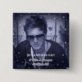 Bóton Quadrado 5.08cm Pino de Sensibilização Epidêmica com Drogas