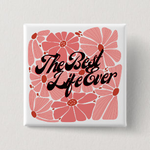 Bóton Quadrado 5.08cm Pino do botão de melhor vida do JW para irmãs