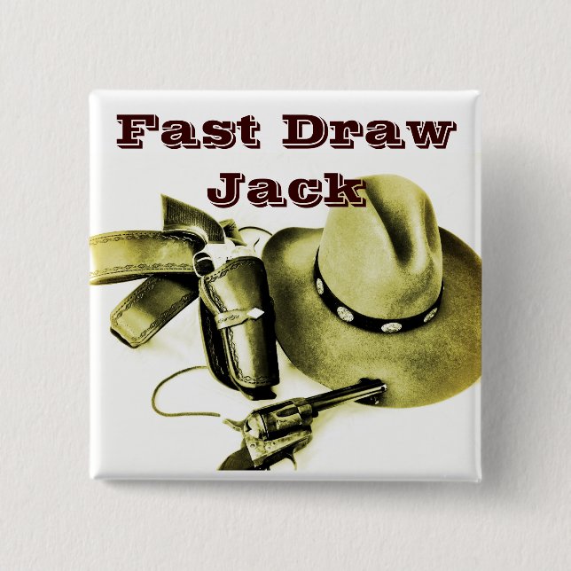 Bóton Quadrado 5.08cm Pino do Botão do Alias (Frente)