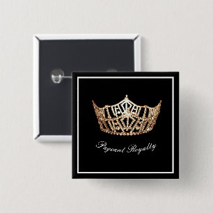 Bóton Quadrado 5.08cm Pino do Botão Pageant