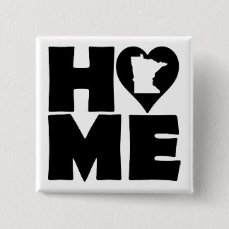 Bóton Quadrado 5.08cm Pino do Crachá do Botão do Estado do Coração do Mi