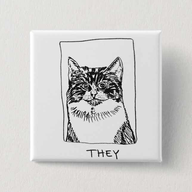 Bóton Quadrado 5.08cm Pino do Pronoun (Frente)