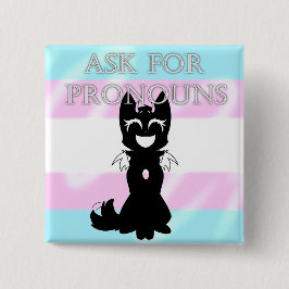 Bóton Quadrado 5.08cm Pino Trans Híbrido (Solicitar pronomes)