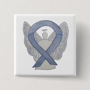 Bóton Quadrado 5.08cm Pinos de Arte Personalizados da Fita de Sensibiliz
