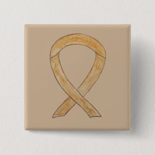 Bóton Quadrado 5.08cm Pinos de Arte Personalizados da Fita de Sensibiliz