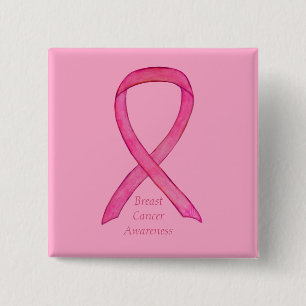 Bóton Quadrado 5.08cm Pinos de Arte Personalizados da Fita de Sensibiliz