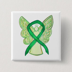Bóton Quadrado 5.08cm Pinos de Arte Personalizados do Angel de Friso de 