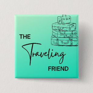 Bóton Quadrado 5.08cm Pinos do melhor amigo