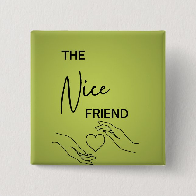 Bóton Quadrado 5.08cm Pinos do melhor amigo (Frente)