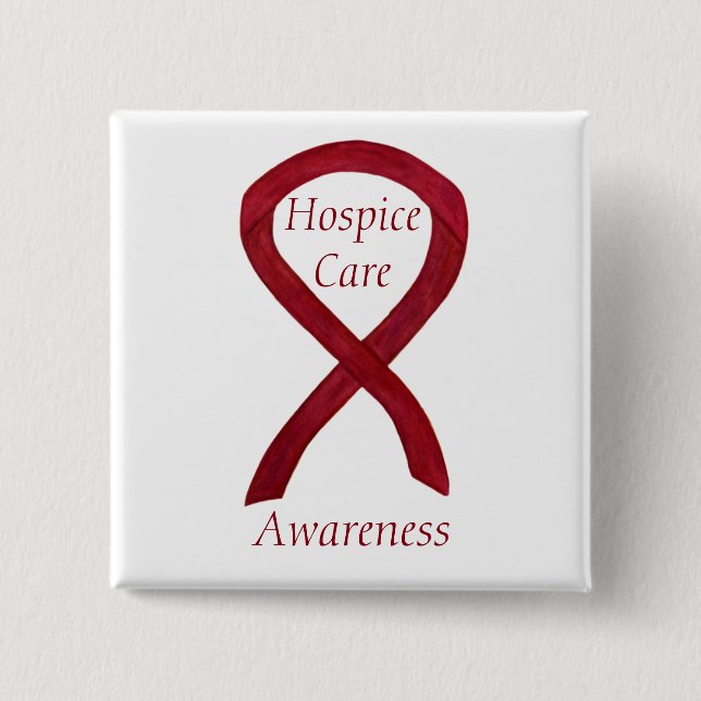 Bóton Quadrado 5.08cm Pinos Personalizados da Fita de Sensibilização do  (Frente)