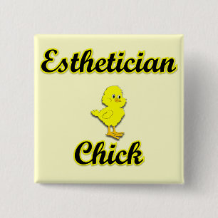 Bóton Quadrado 5.08cm Pintinho do Esthetician