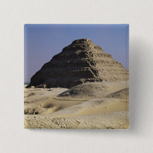 Bóton Quadrado 5.08cm Pirâmide da etapa do rei Djoser Velho Reino