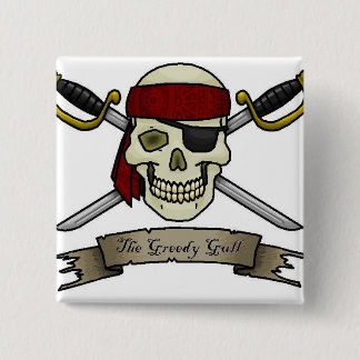 Bóton Quadrado 5.08cm pirata-caveira-ossos-jolly-roger-pagina-para-color