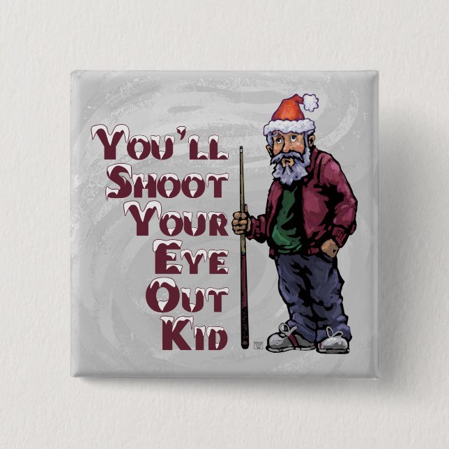 Bóton Quadrado 5.08cm Piscina Guru Sai De Olho (Frente)