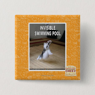 Bóton Quadrado 5.08cm Piscina invisível