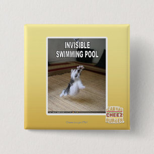 Bóton Quadrado 5.08cm Piscina invisível