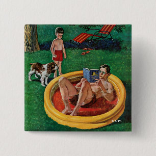 Bóton Quadrado 5.08cm Piscina vadeando