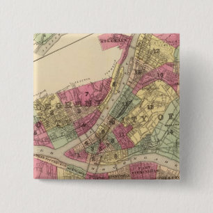 Bóton Quadrado 5.08cm Pittsburgh, Allegheny