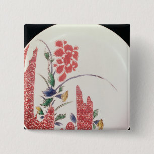 Bóton Quadrado 5.08cm Placa de Nabeshima, c.1716-35
