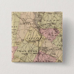 Bóton Quadrado 5.08cm Plano da Empresa Orleans em Vermont