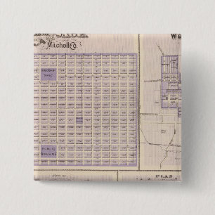 Bóton Quadrado 5.08cm Planos de Osage, União Ocidental