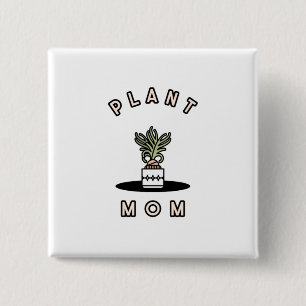 Bóton Quadrado 5.08cm Planta mãe