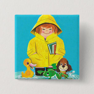 Bóton Quadrado 5.08cm Poças do divertimento