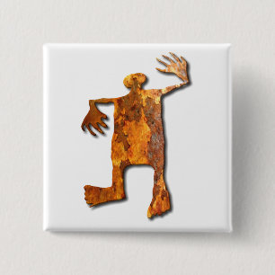 Bóton Quadrado 5.08cm Poeira do Homem Dançante