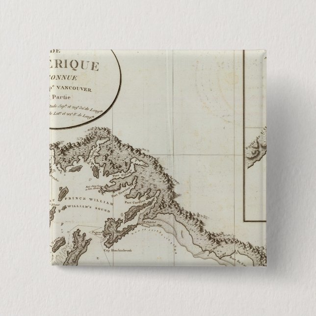 Bóton Quadrado 5.08cm Point Riou to Point Possession Alaska (Frente)