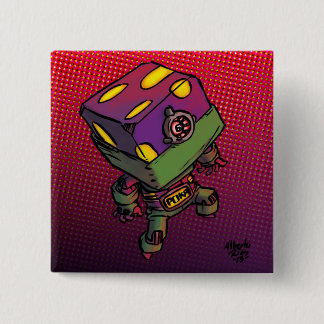 Bóton Quadrado 5.08cm Poka