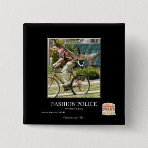 Bóton Quadrado 5.08cm Polícia da forma