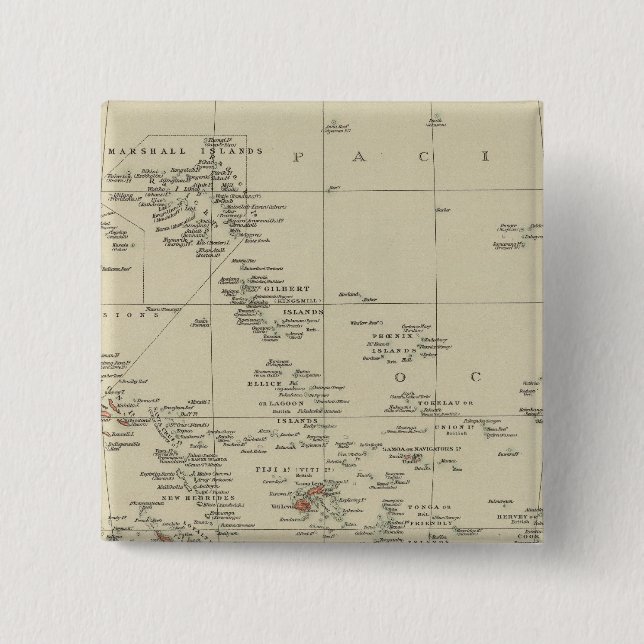 Bóton Quadrado 5.08cm Polinésia 5 (Frente)