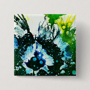 Bóton Quadrado 5.08cm Polocromoptico #2C por Michael Moffa