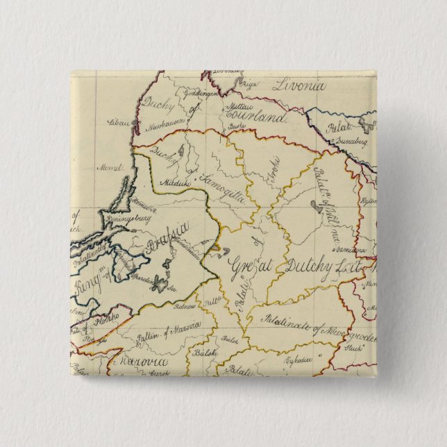 Bóton Quadrado 5.08cm Polônia 4 (Frente)