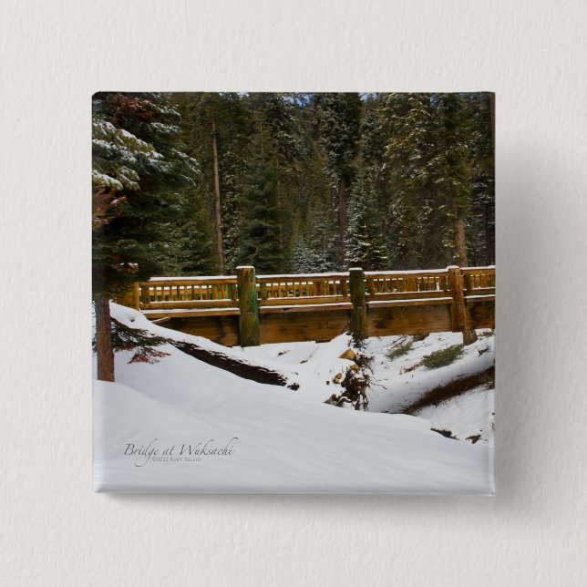 Bóton Quadrado 5.08cm Ponte em Wuksachi (Frente)